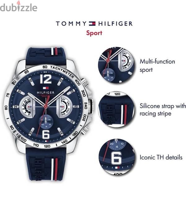 Tommy Hilfiger Original Blue dial & silicon strap, quartz Men’s watch 0