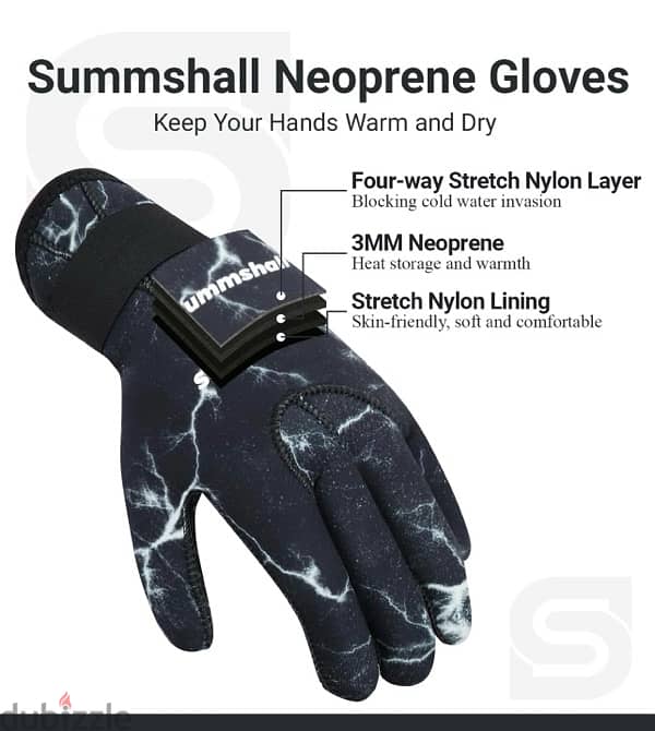 Diving Gloves Anti Slip Surfing 2