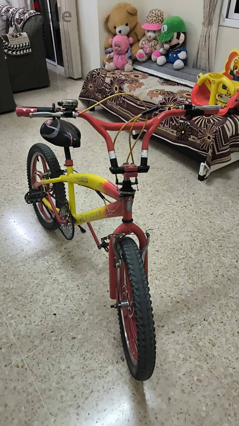 20 Inch ATCO Yellow / Red Color Freestyle BMX Bar Bicycle at RO 12 3