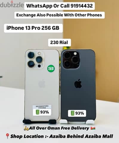 Iphone 13pro 256Gb 93%bh(exchange also possible)good and neetcondition