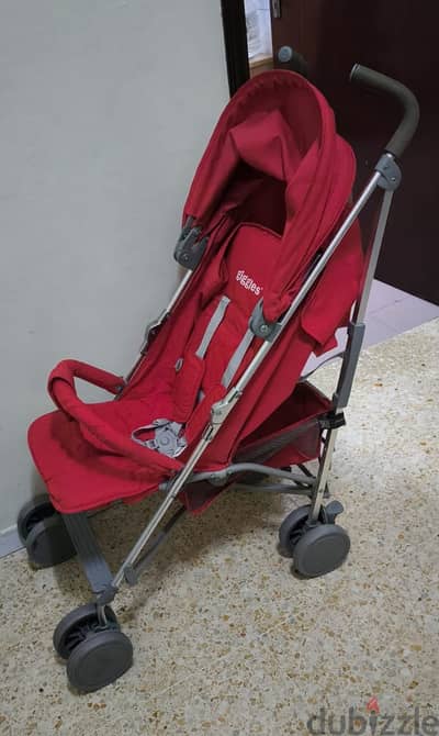 Very Clean, Light weight Giggles Beige Baby Buggy with Canopy at RO 16