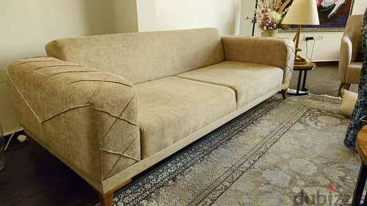 Turkish 3 seater sofa +2 chairs