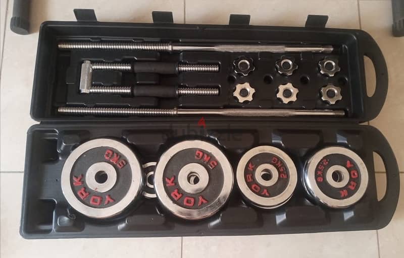 Dumbells for Sale with Bench 0