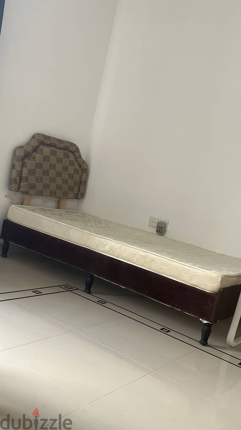 Single used bed and mattress 1