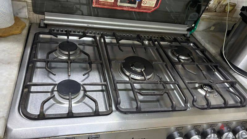 iKon gaz cooking range 5 burners 90*60 2