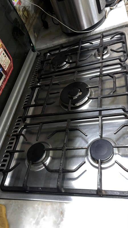 iKon gaz cooking range 5 burners 90*60 5