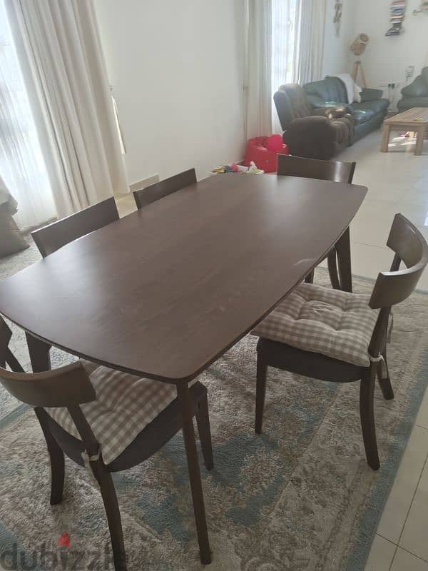 Danube Dining table for sale with chairs 1