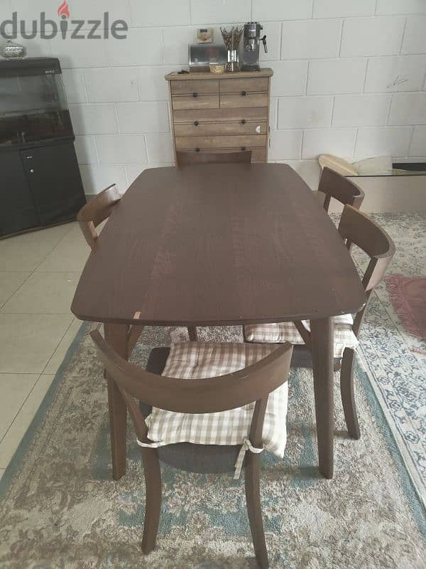 Danube Dining table for sale with chairs 2