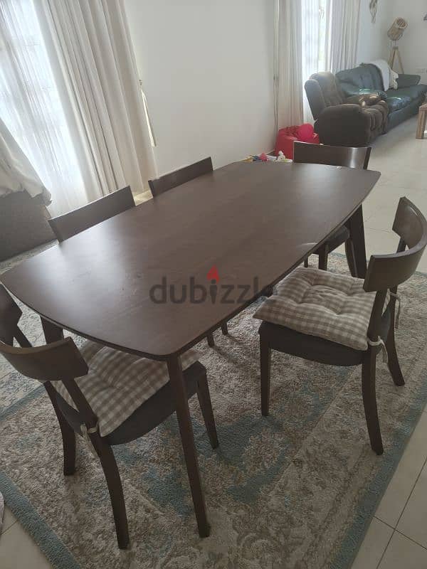 Danube Dining table for sale with chairs 3