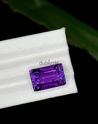 حجر أمتيست جمشت برازيلي طبيعي natural amethyst stone with lab test