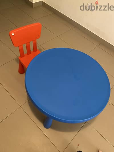 Ikea mammut table chair