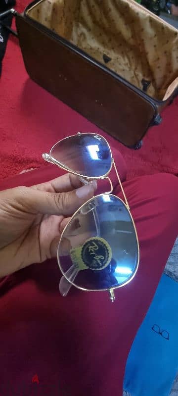 original rayban and armani sunglass