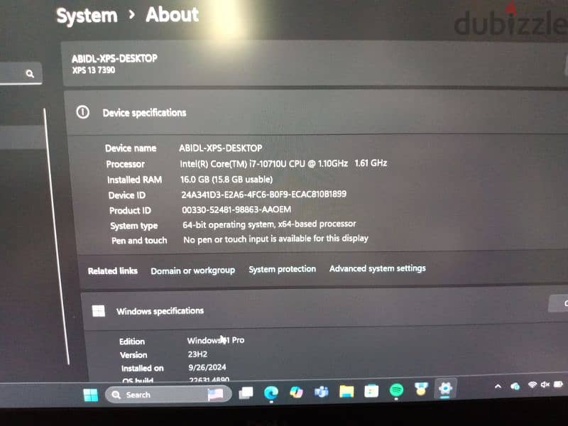 Dell XPS 13.3, I7, 16gb ram, 512gb harddrive Like nee 3