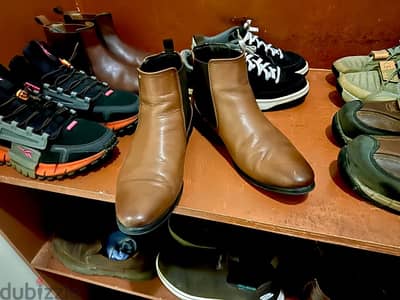 For Sale: Long Leather Boots – Size 41 – Only 15 OMR!