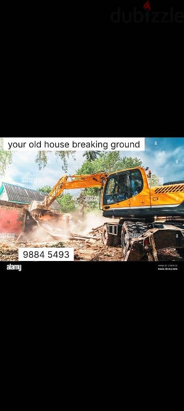 breaking old house/building