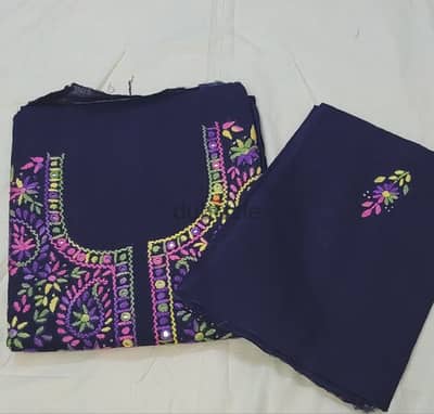 hand embroidery cotton 3pc