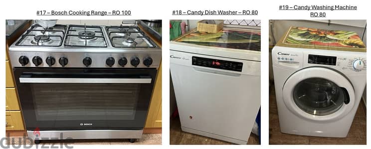 Home Appliances for Immediate Sale