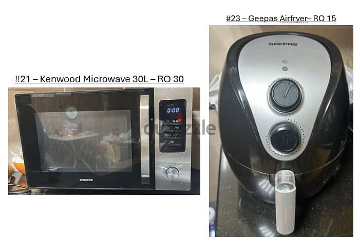 Home Appliances for Immediate Sale 1