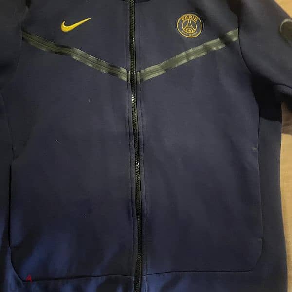 Paris Saint Germain (PSG) Tech Fleece Dark Blue Jacket 1