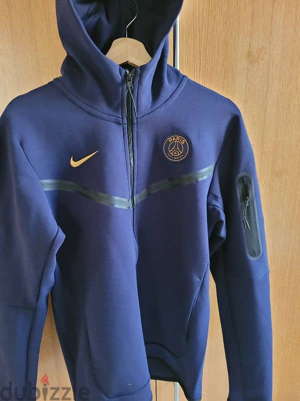 Paris Saint Germain (PSG) Tech Fleece Dark Blue Jacket 3