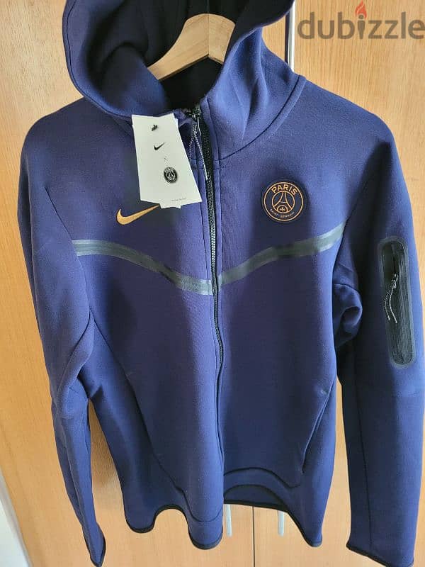 Paris Saint Germain (PSG) Tech Fleece Dark Blue Jacket 7