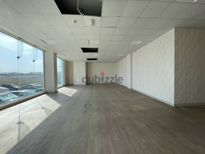 105 SQM Showroom for Rent in Ghala near Qatar Airways Office PPC118 1