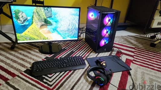 Gaming PC with 27" monitor