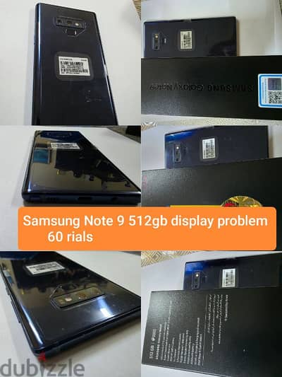 Samsung M51 128gb 8gb good condition and Note 9 display problem