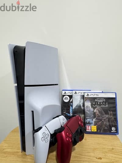 ps5 slim, جهازين ، ثلاث اشرطه، وفيفا25