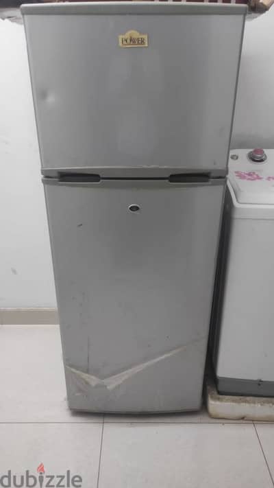 Good condition double door Power Brand Refrigerator