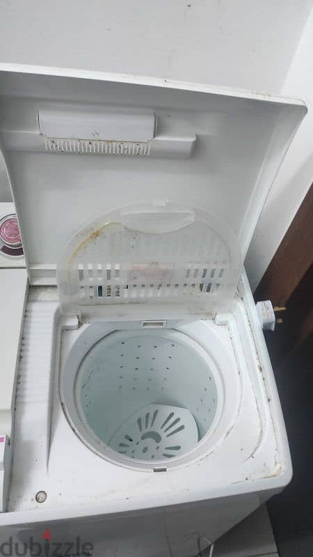 olsenmark semi automatic washing machine 10kg and a fridge power brand 4