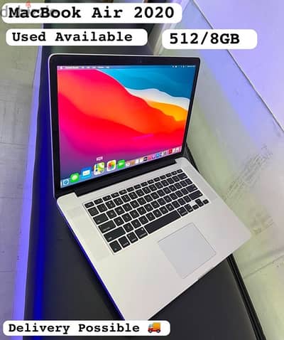 MacBook Air موديل 2020 core i5 و M1 مستعمل متوفر