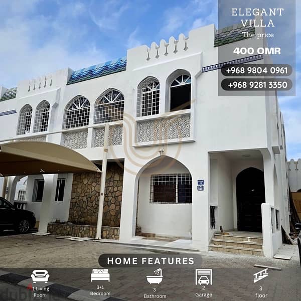 MADINAT AL ILLAM | EXCELLENT 3+1 BR VILLA FOR RENT 0