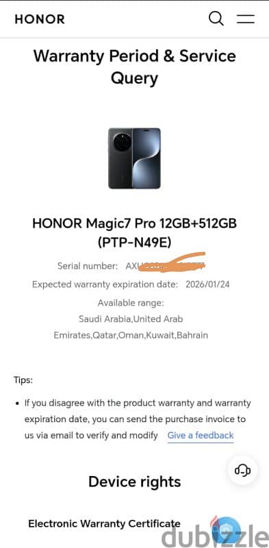 Honor Magic7 Pro 512GB Black 5G Smartphone MHD WARRANTY