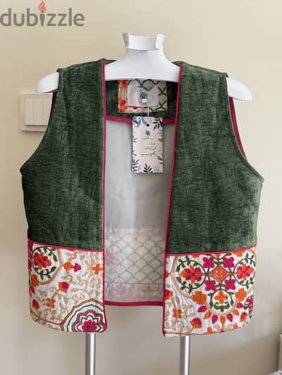 Hand stitched vest