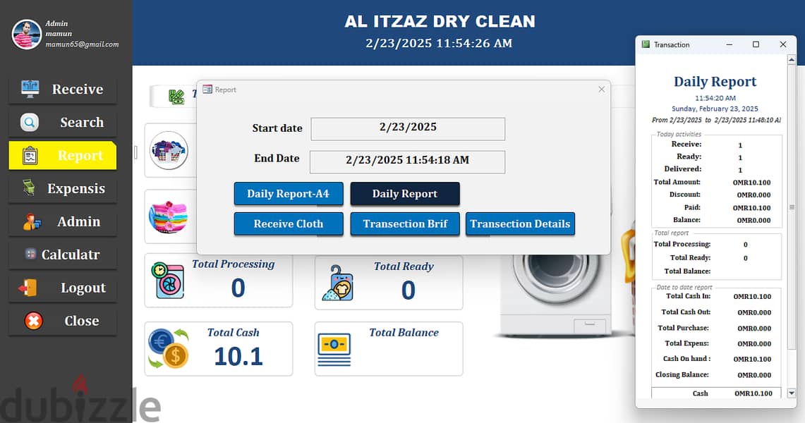 Laundry Software With Whatsapp message 2