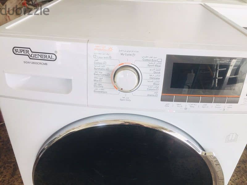 super general front load auto washing machine 12kg 2