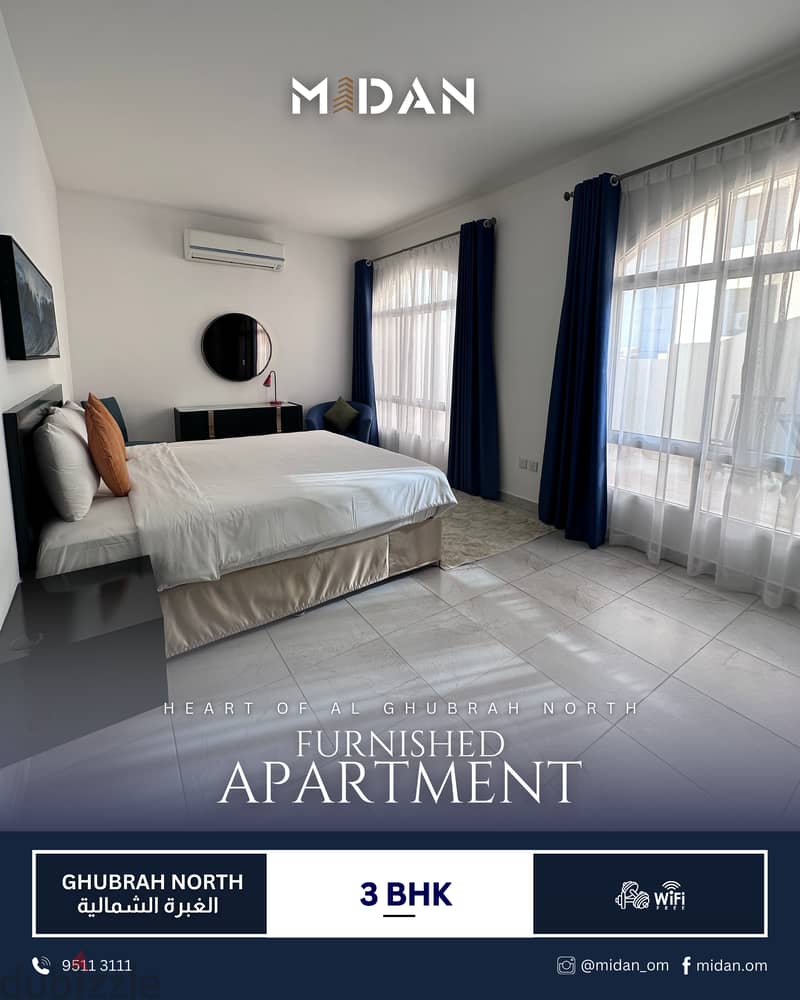 AL GHUBRAH NORTH | BEAUTIFUL FULLY FURNISHED 3 BHK PENTHOUSE APARTMENT 0