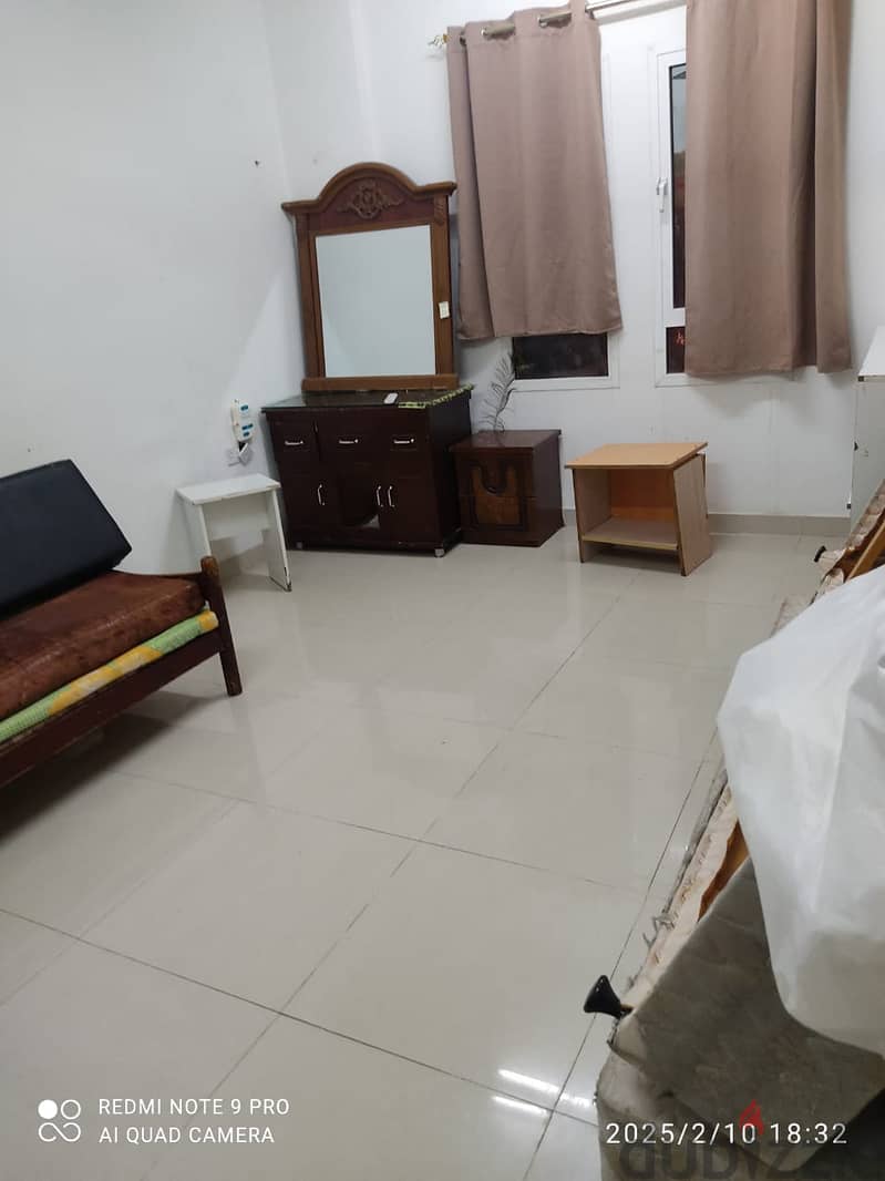 Furnished Room for rent with attached bathroom in Al Amarat 1