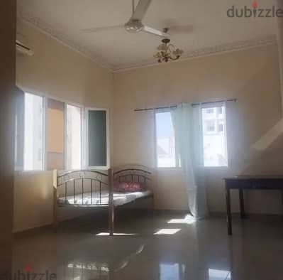 Bedroom with shared kitchen and bathroom