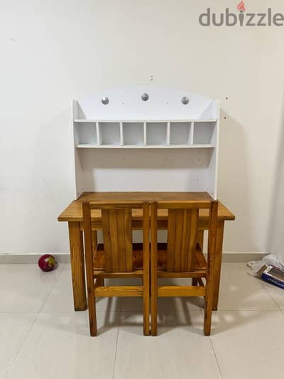 Wooden Study Table/Work desk with chairs