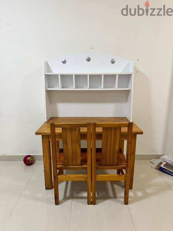 Wooden Study Table/Work desk with chairs 0