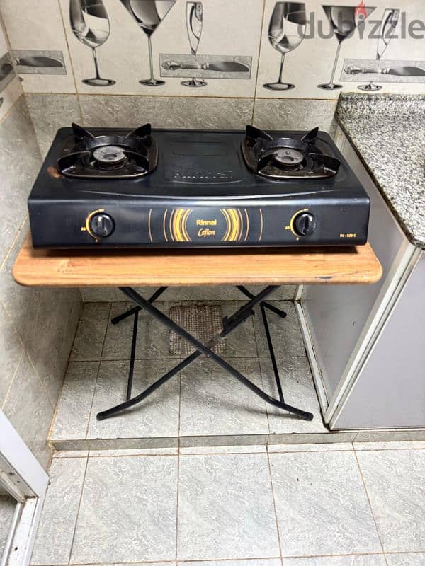 Rinnai Table top Gas Stove with stand 0