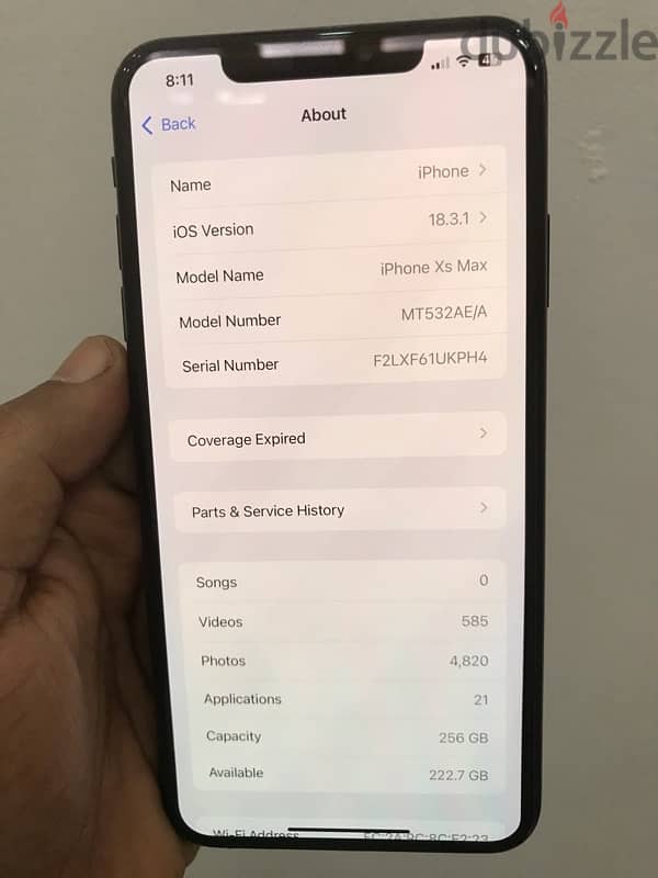 iphone xs max 256 GB 3