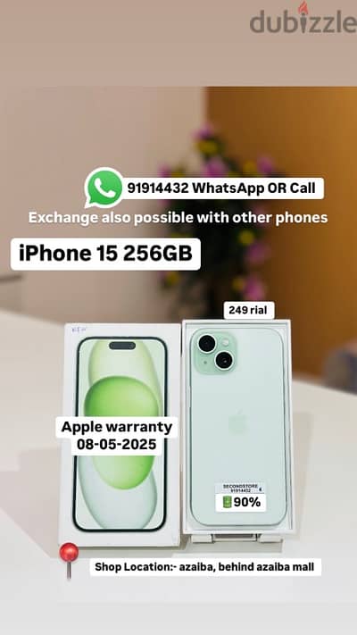 iphone 12 256gb 90bh Apple warranty(8-5-2025) good and condition