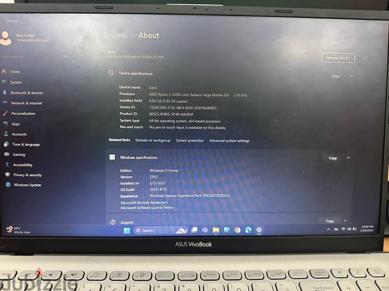 Asus VivoBook X512D Notebook 2