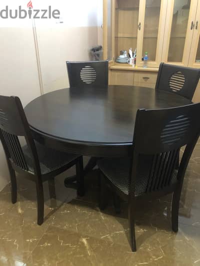 Dining Table, Crockery Shelf & Book Shelf