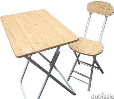 FOLDING LAPTOP/STUDY TABLE WITH FOLDING CHAIR