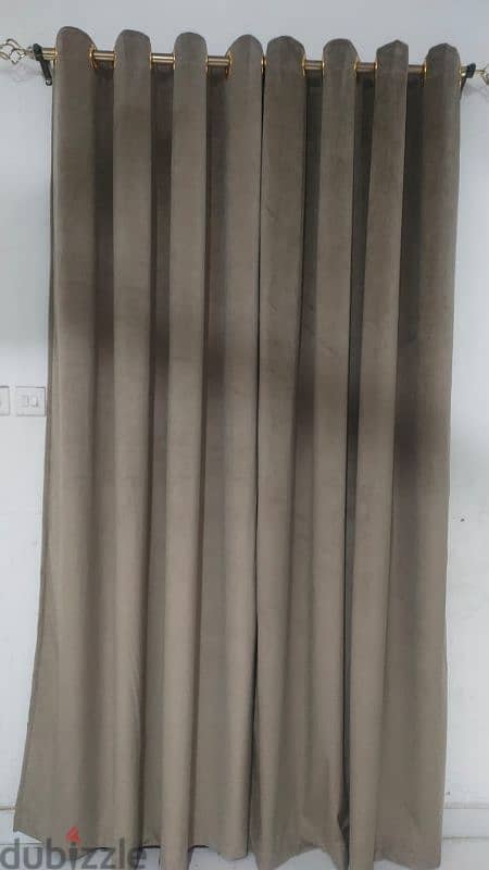 soft velvet curtain offer price 7