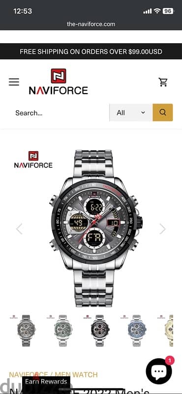 Naviforce multifunction watch untouch 1